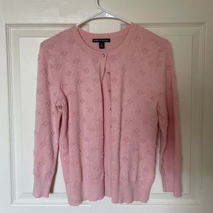 Cable & Gauge Floral Cardigan
